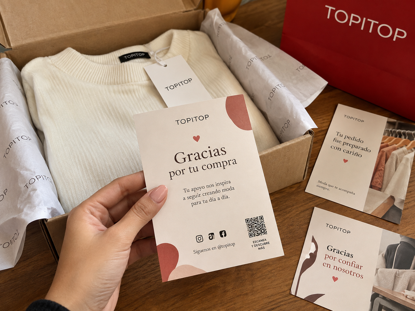 Tarjetas de agradecimiento