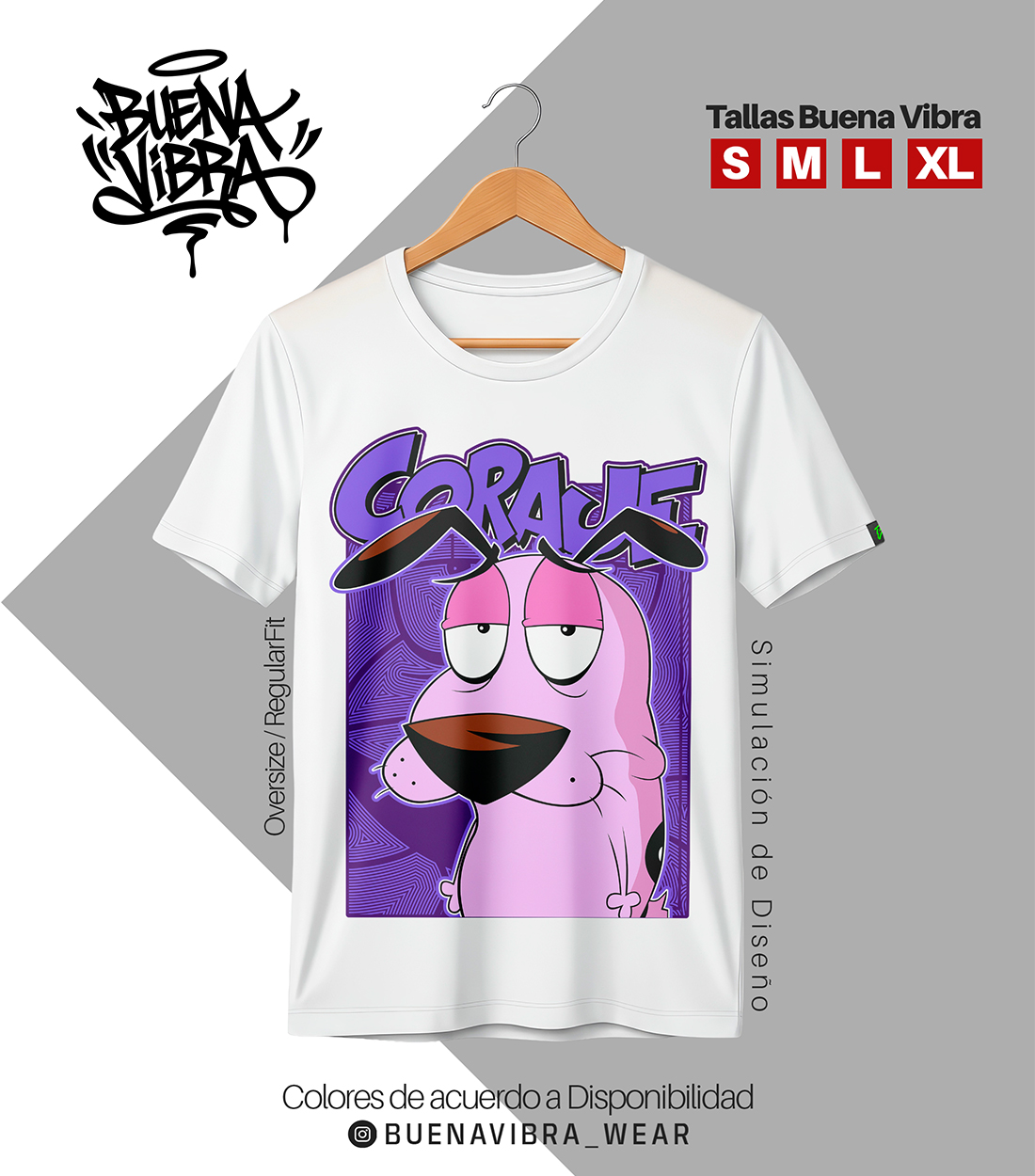 COURAGE MODE 💜, Oversize Negro