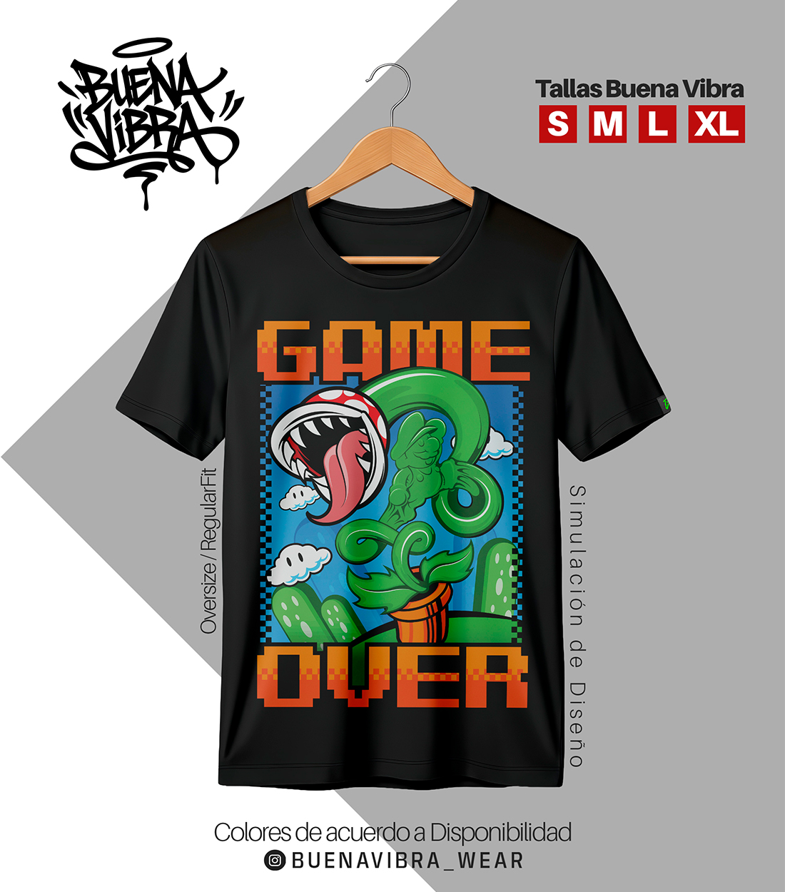 GAME OVER 🎮, Regular Fit Aceituna