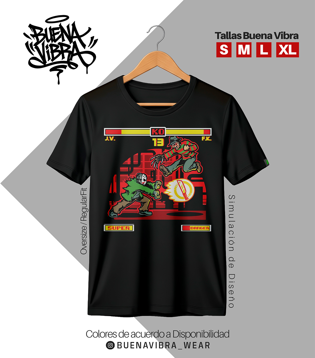 FINAL FIGHT 🎮🔪, Regular Fit Aceituna