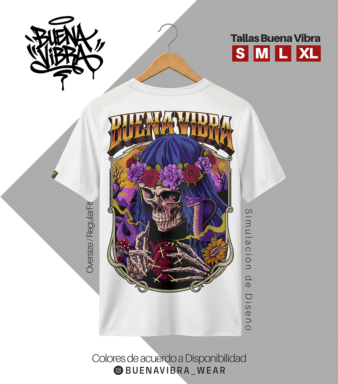 💀 DEAD HEART, Oversize Negro