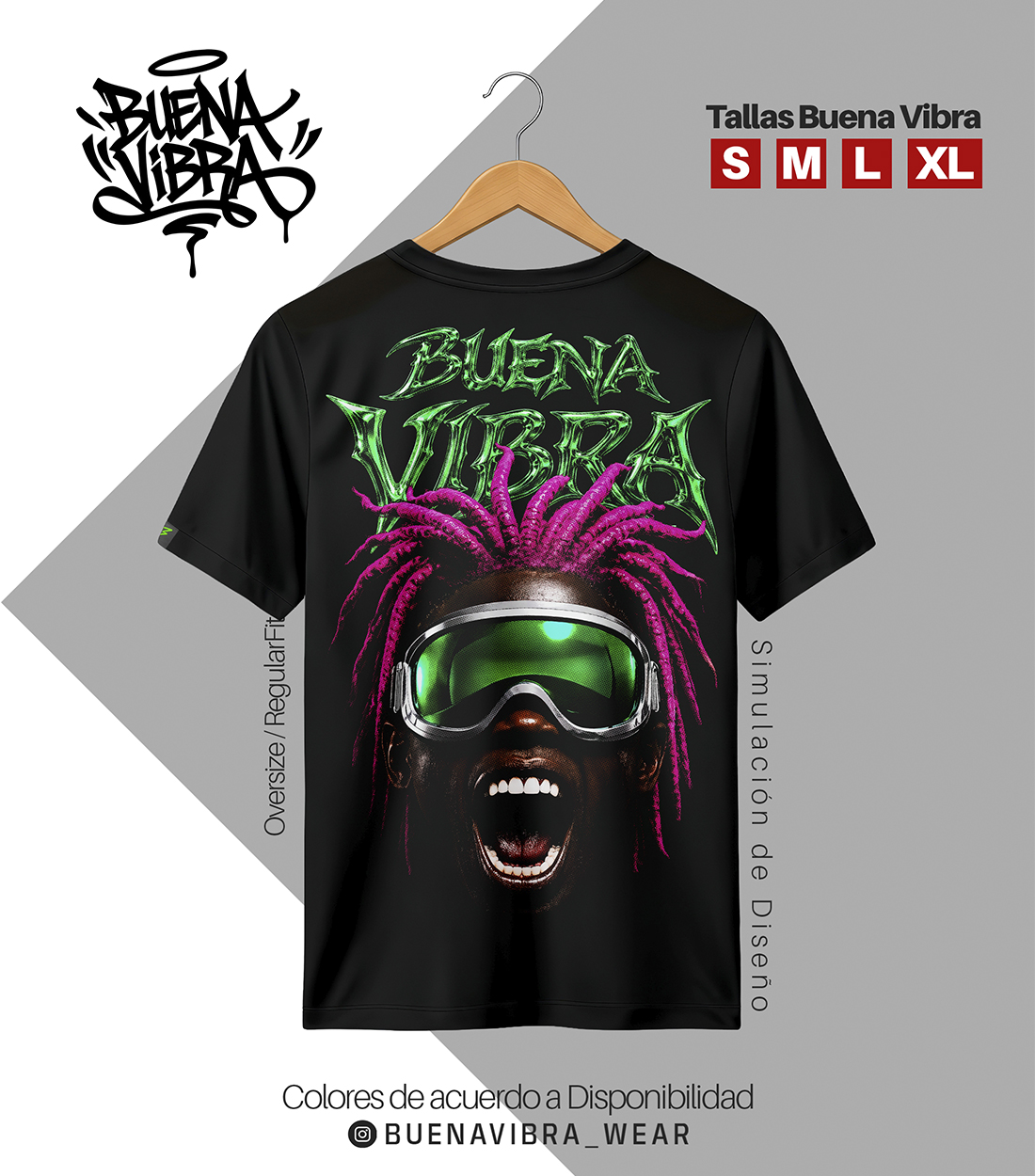 ⚡ NEON VIBRA, Regular Fit Aceituna