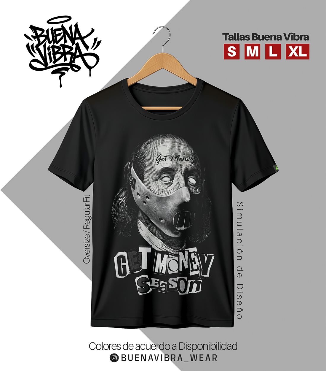 💸 GET MONEY SEASON, Oversize Negro